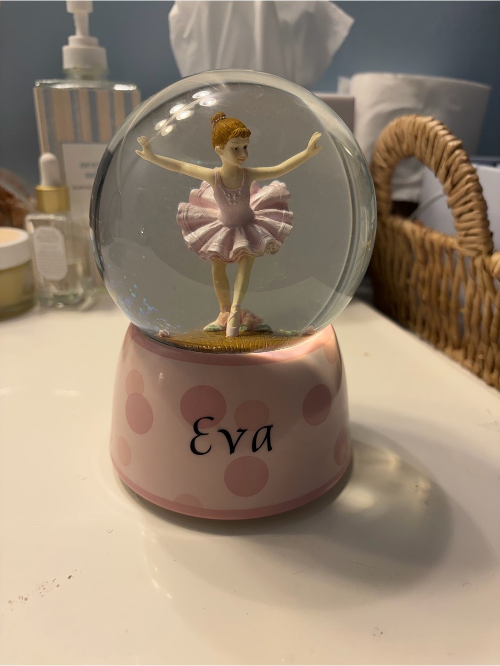 Personalized Ballerina Musical Snow Globe by Swan Lake Ava